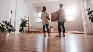couple moving in new house